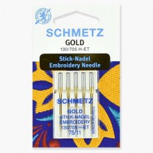 Иглы Schmetz для вышивания Gold титан № 75 5 шт. 130/705H-ET