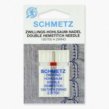 Иглы Schmetz двойные для мережки №100/2.5 1 шт. 130/705H-ZWIHO